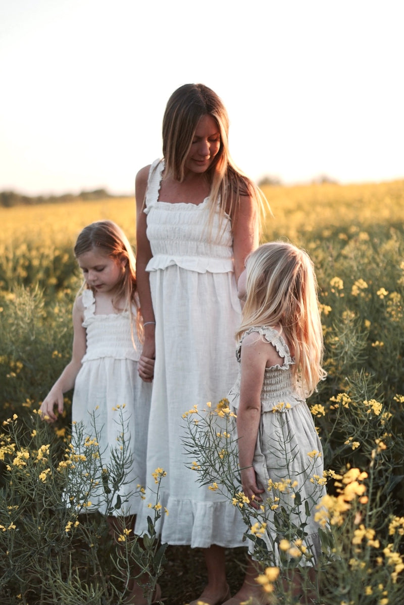 Ette Linen Dress _Ivory