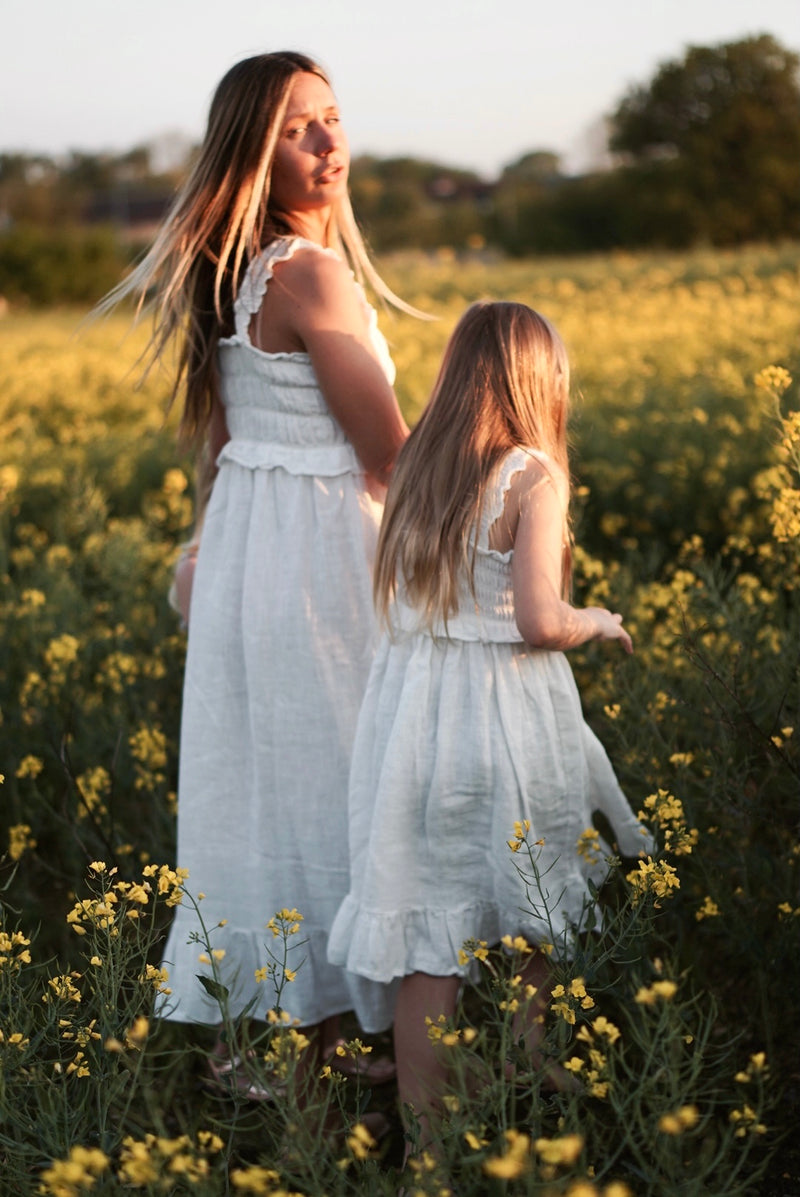 Ette Linen Dress _Ivory