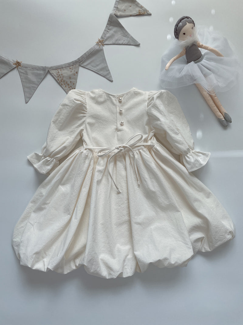 Anna Balloon Dress_ Ivory