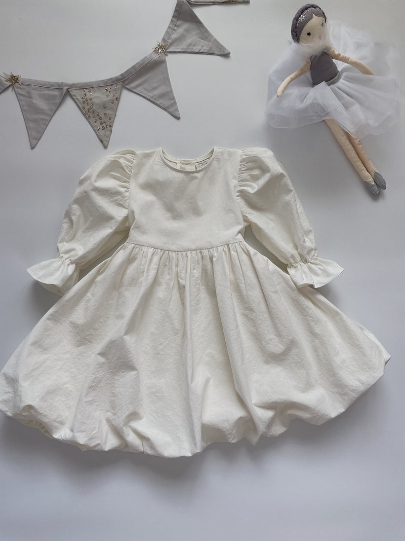 Anna Balloon Dress_ Ivory