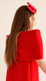 Ariel Bow Dress_Red