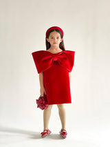 Ariel Bow Dress_Red