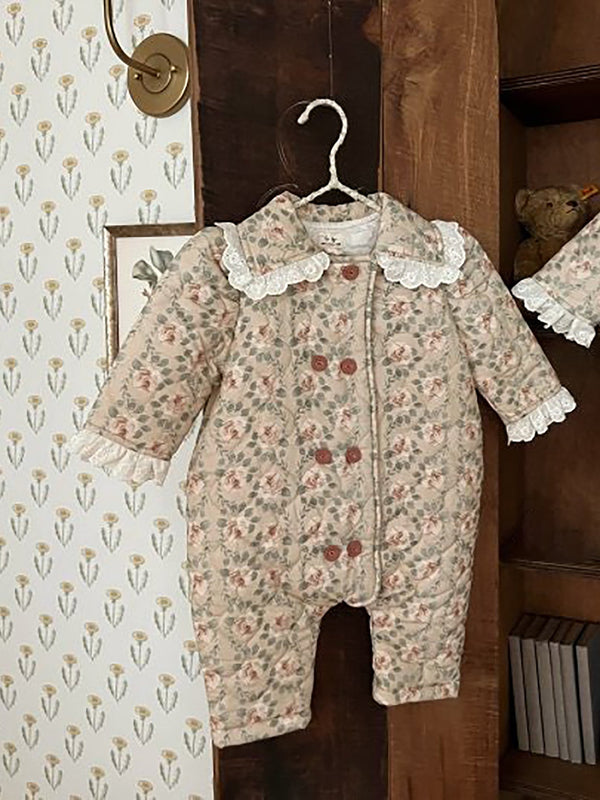 Rose Lace Padded Suit