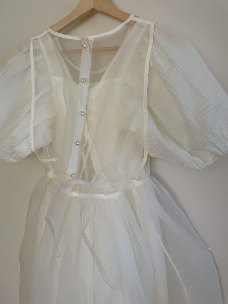 Leo Organza Adult Dress_Cream