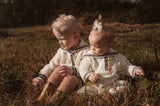 Knit Sailor Baby Suit
