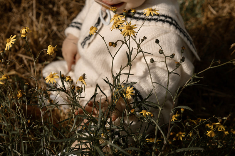Knit Sailor Baby Suit