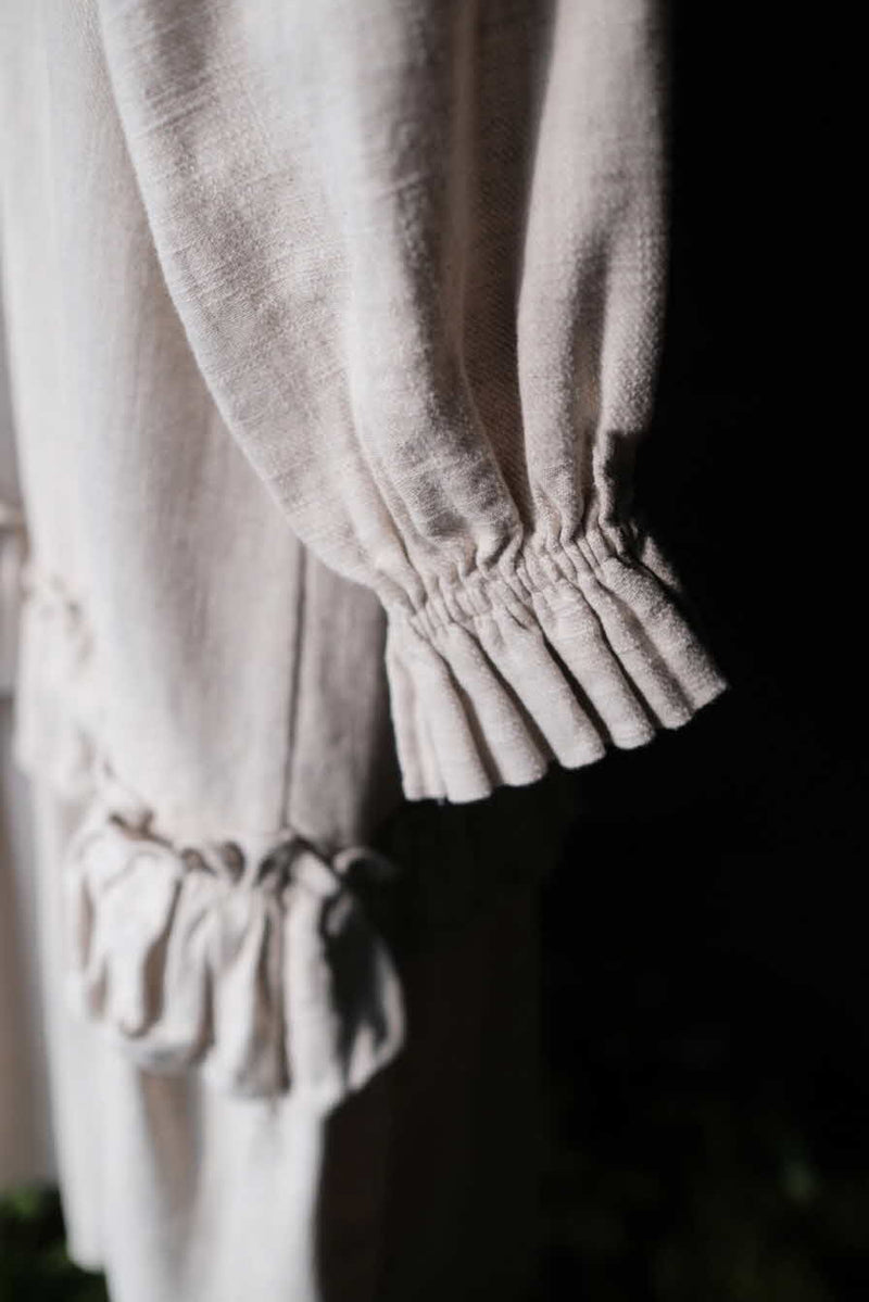 Florence Linen Dress_Ivory