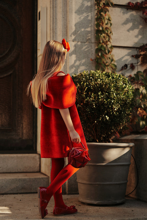 Ariel Bow Dress_Red