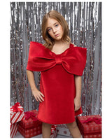 Ariel Bow Dress_Red