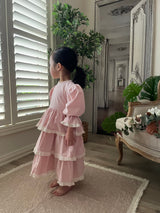 Ariel Ruffle Dress _Pink