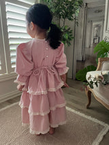 Ariel Ruffle Dress _Pink