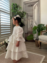 Ariel Ruffle Dress_Ivory