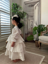 Ariel Ruffle Dress_Ivory