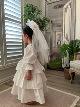 Ariel Ruffle Dress_Ivory