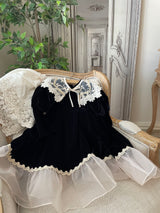 Lilibet Velour Dress_Black