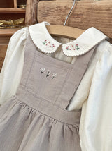 Beth Embroidered Suspender Dress