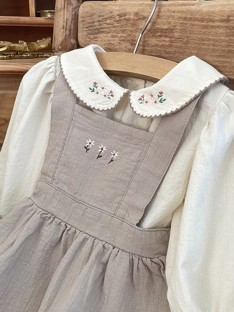 Beth Embroidered Collar Blouse