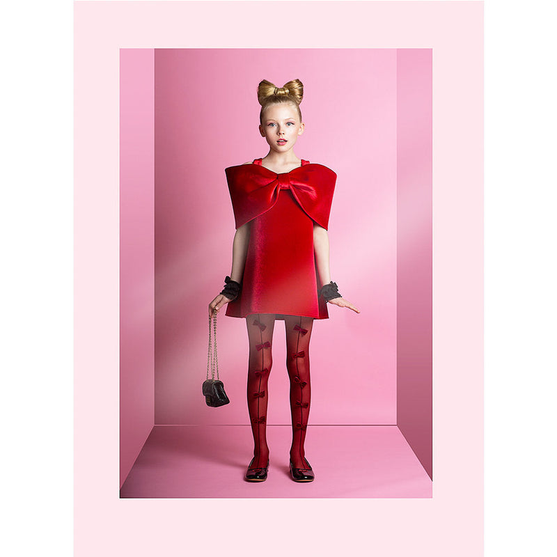 Ariel Bow Dress_Red