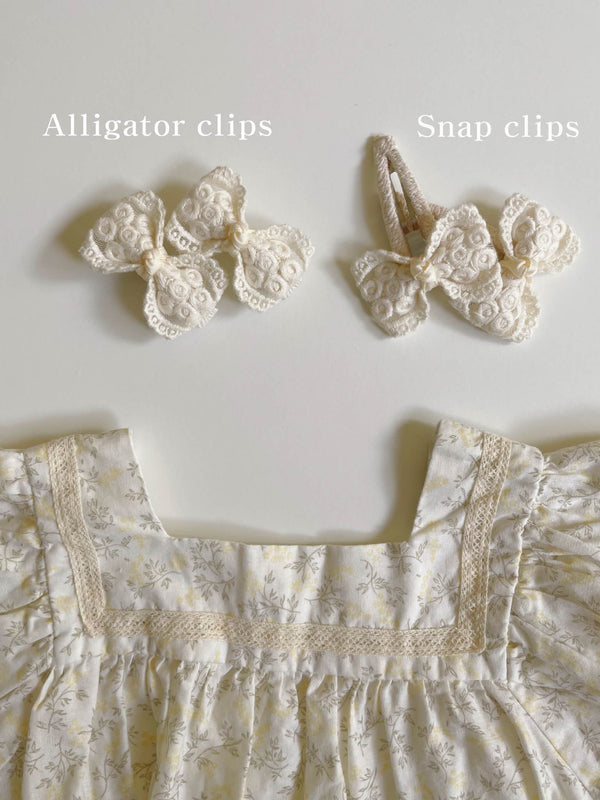 Mini Lace Bow Clip Set_2 Types