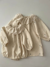 Dallae Embroidered Cotton Baby Romper