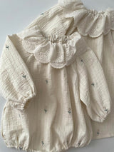 Dallae Embroidered Cotton Baby Romper