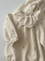 Dallae Embroidered Cotton Baby Romper