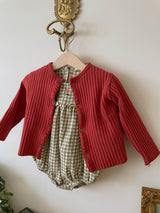 Lulu Bubble Romper_ Khaki