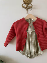Lulu Bubble Romper_ Khaki