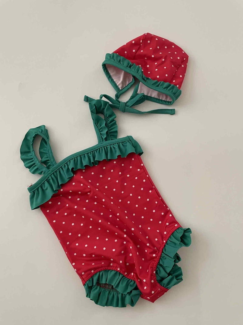 Strawberry Swimsuit Set