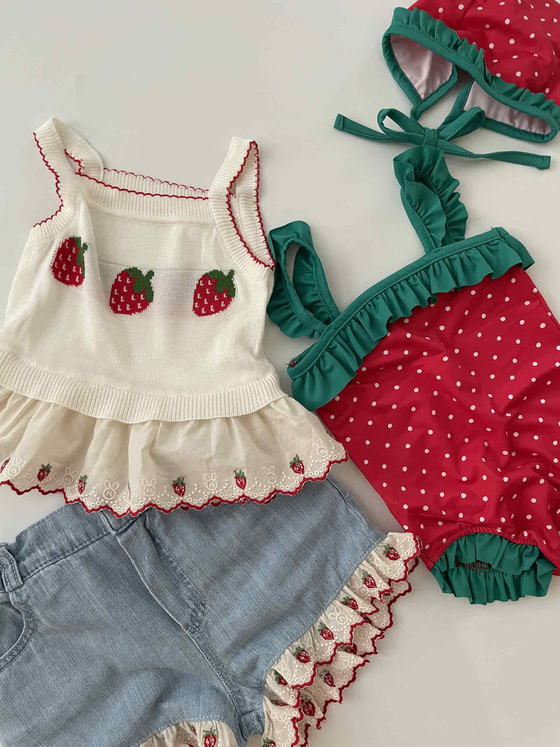 Strawberry Swimsuit Set