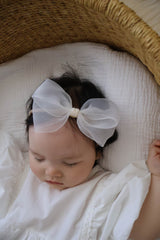 Organza Bow Clip or Headband