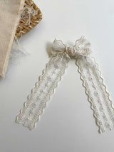 Wave Lace Long Tail Bow