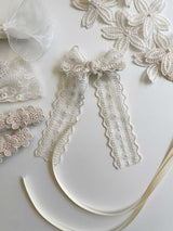 Wave Lace Long Tail Bow