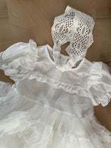 Monbebe White Cotton Lace Headband