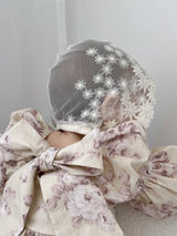 Daisy Meadow Lace Bonnet
