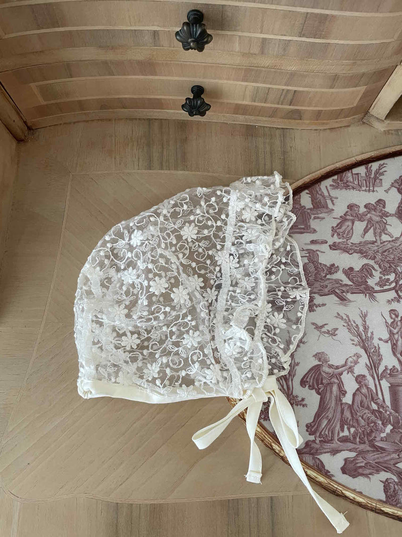 Frill Lace Bonnet _3 Types