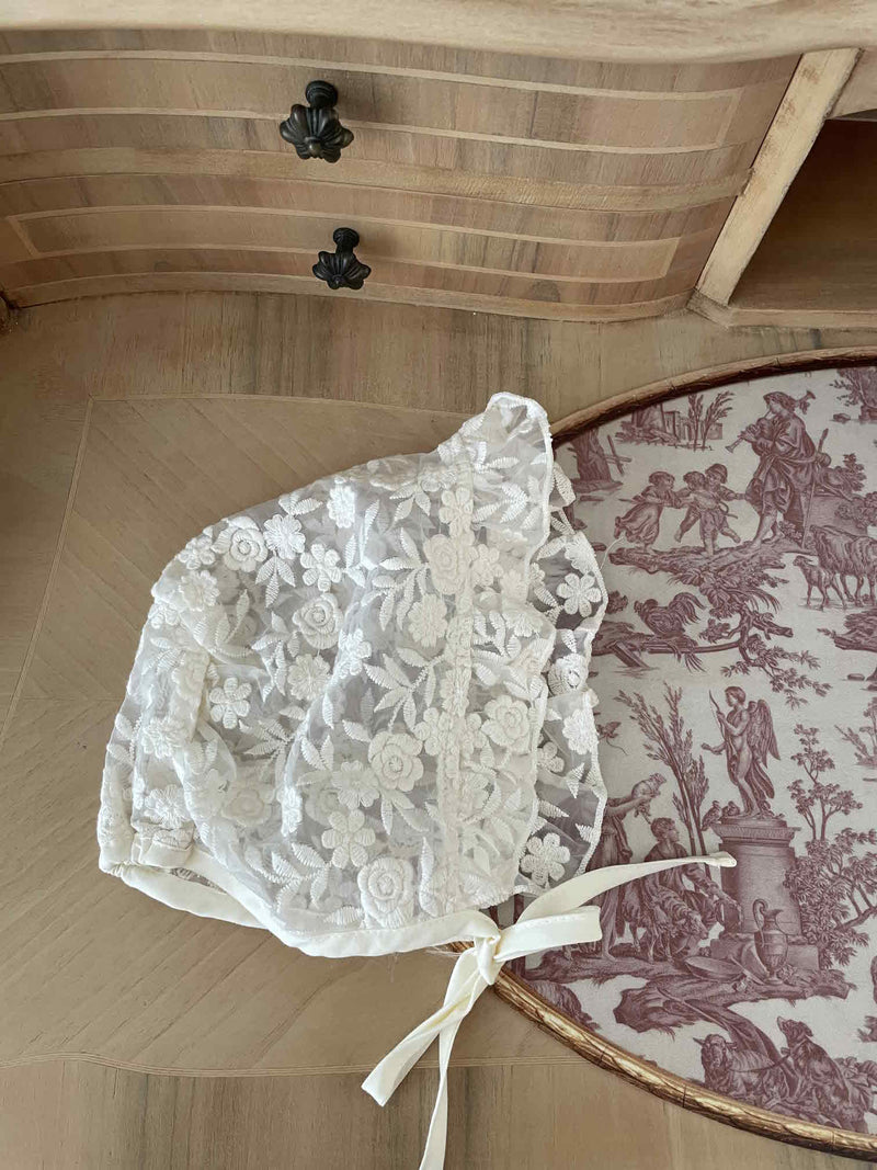 Frill Lace Bonnet _3 Types