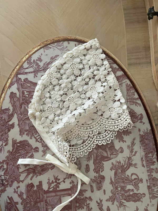 Fairy Bloom Lace Bonnet