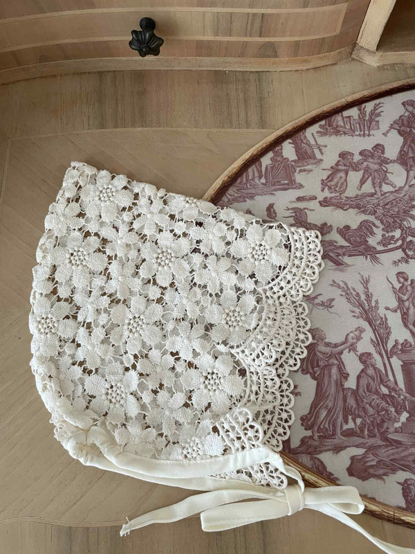 Fairy Bloom Lace Bonnet