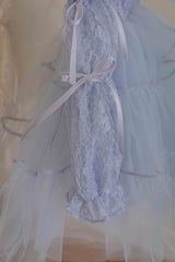 Velorin Shimmer Tulle Dress _Blue
