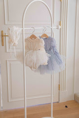 Velorin Shimmer Tulle Dress Romper_Blue