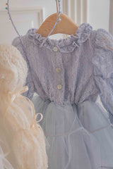 Velorin Shimmer Tulle Dress _Blue