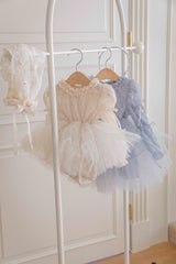 Velorin Shimmer Tulle Dress _Blue