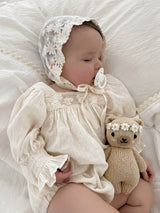 Daisy Meadow Lace Bonnet