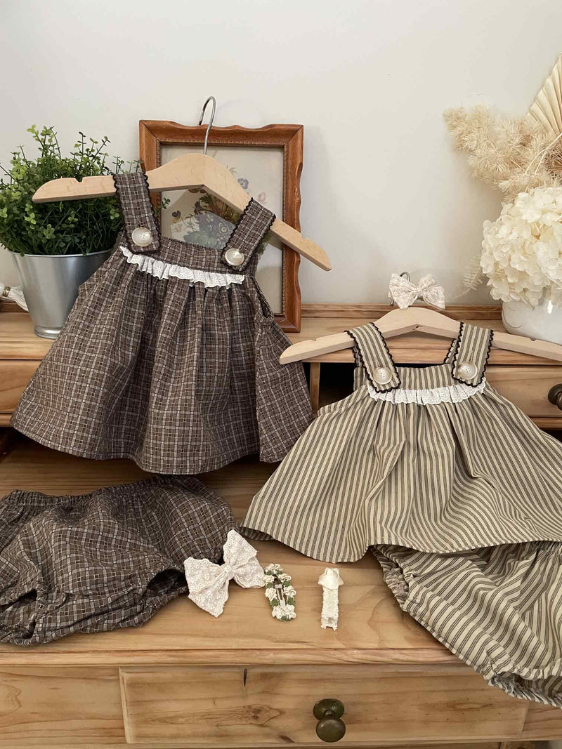Cami Blouse and Bloomer Set _Stripes
