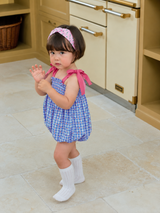 Coco Smocked Romper_Blue