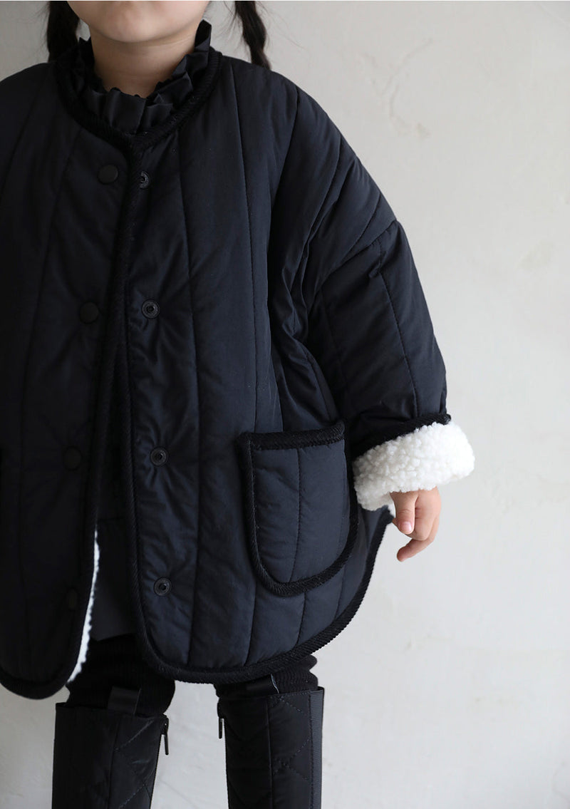 Reversible Quilted Jumper_ Black