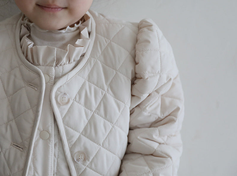 Quilted Puff Jacket _ Cream