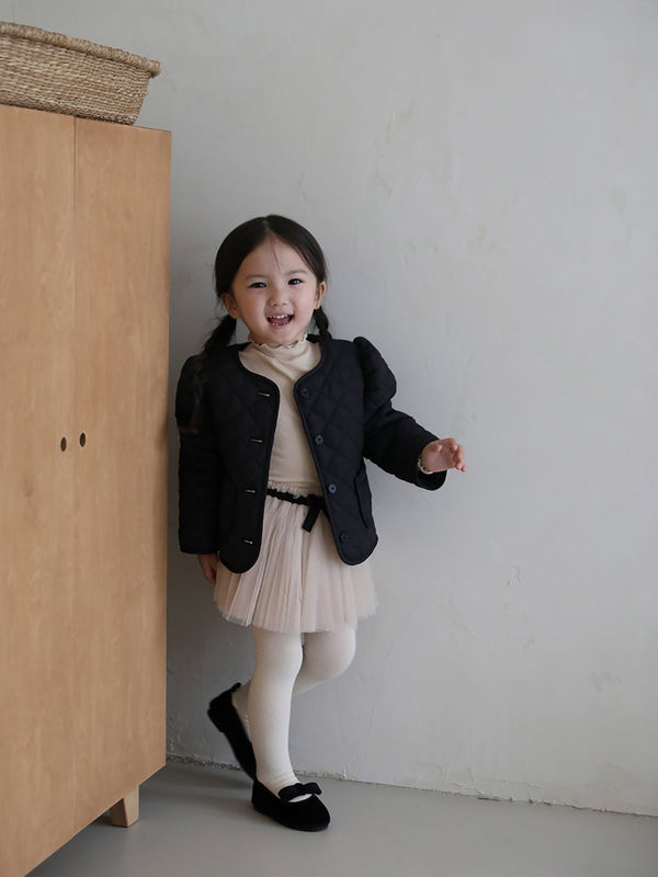 Quilted Puff Jacket _ Black