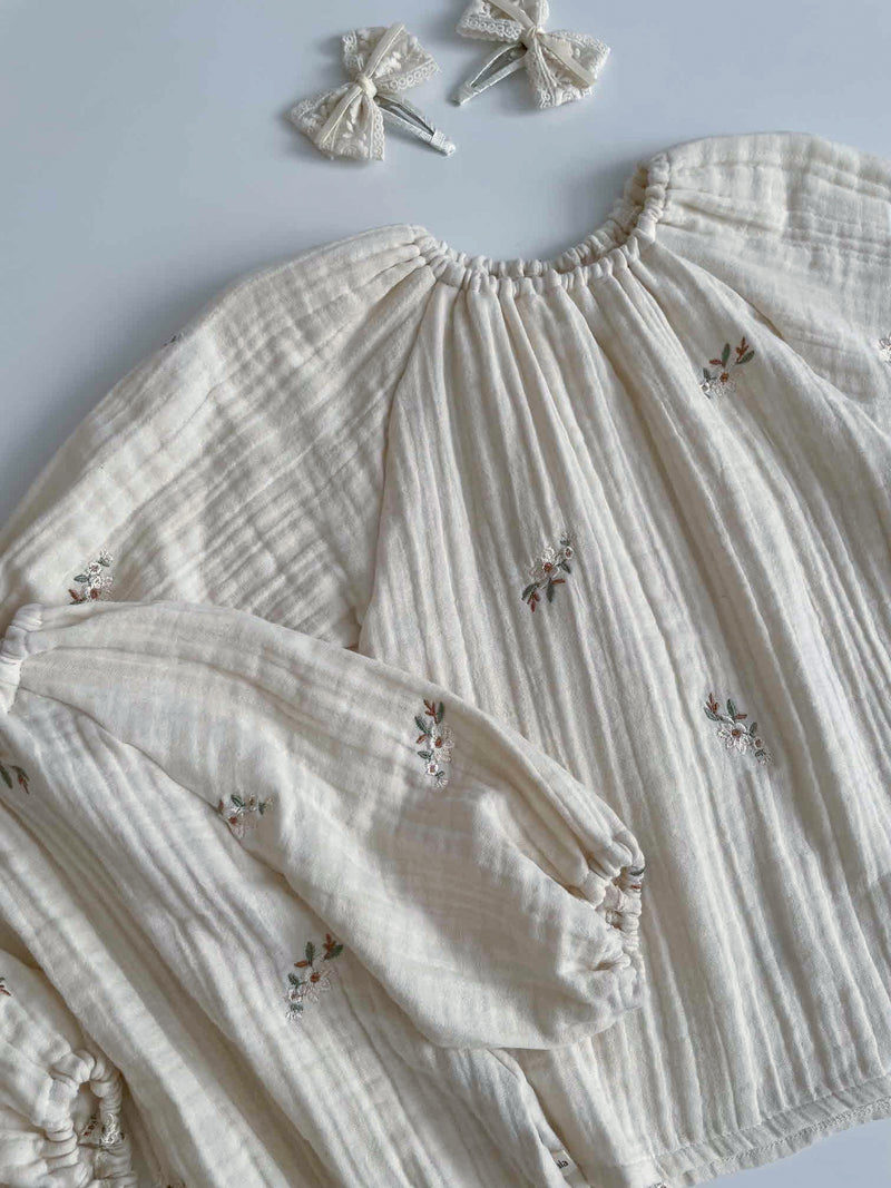 Cream Blossom Dress
